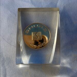 Vintage Shure Microphone Medallion Collectable Coin Commemorative